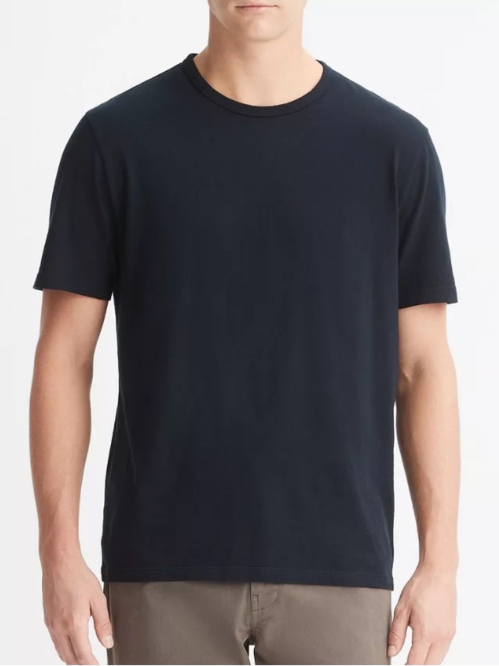 Vince Black Short-Sleeve Crewneck T-Shirt